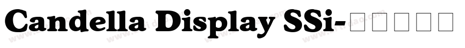 Candella Display SSi字体转换